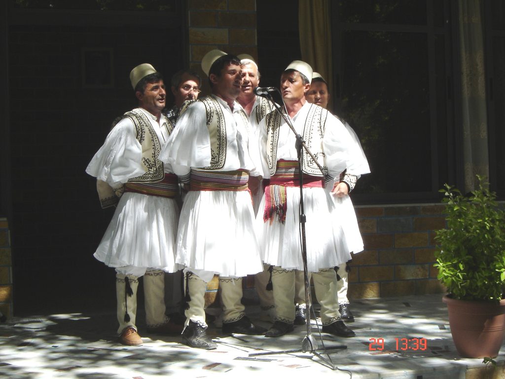 A_traditional_male_folk_group_from_Skrapar