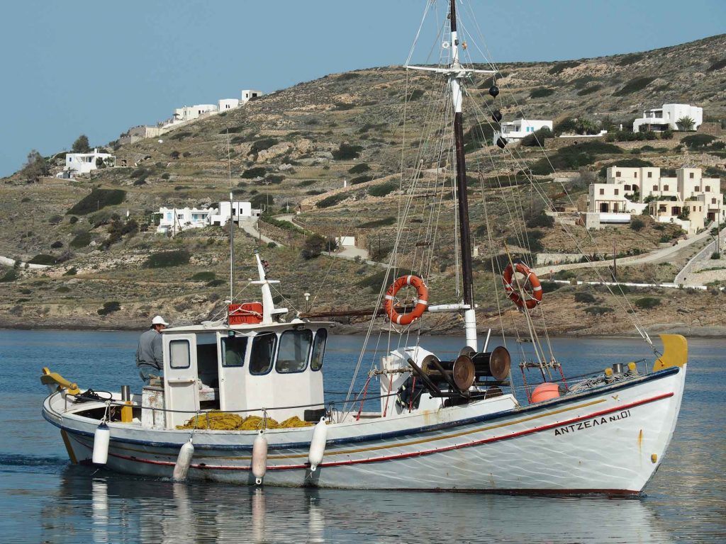 sailboat in ancient greek